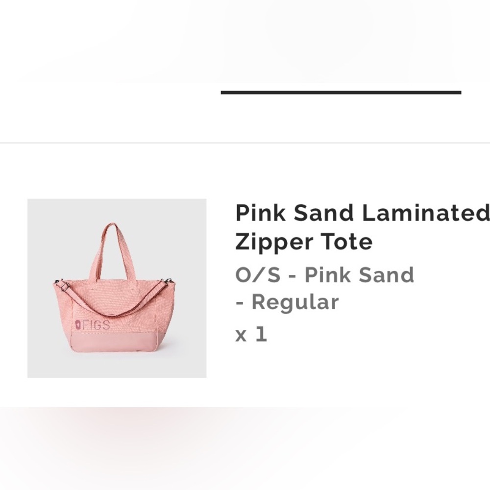 Pink sand figs canvas tote
